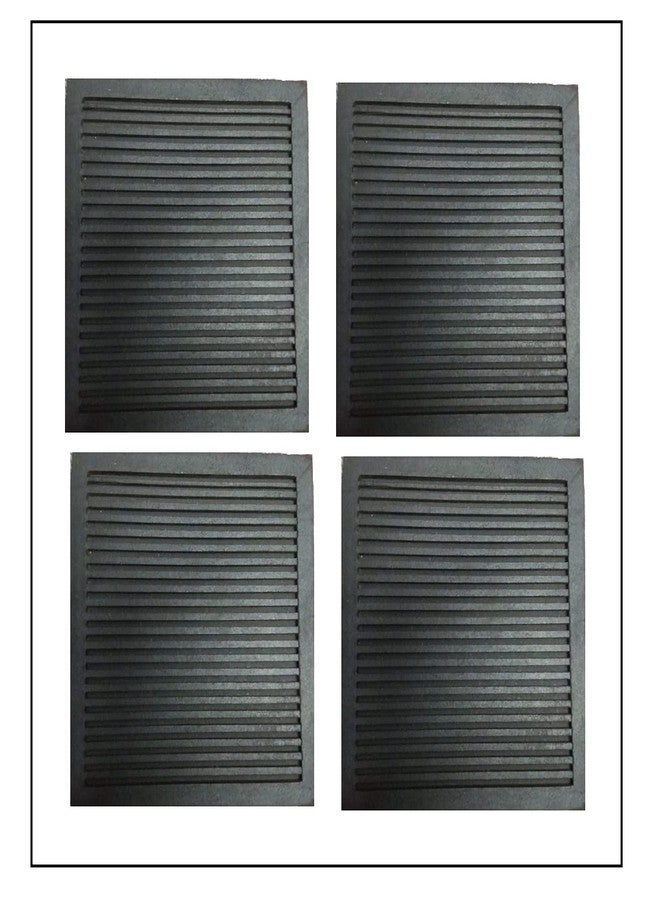 Aicon Anti Vibration Rubber Ribbed Pads 6 inch x 6 inch x 12mm Thickness, Premium and Long Lasting - Combo Pack of 12 Pieces - Image 4